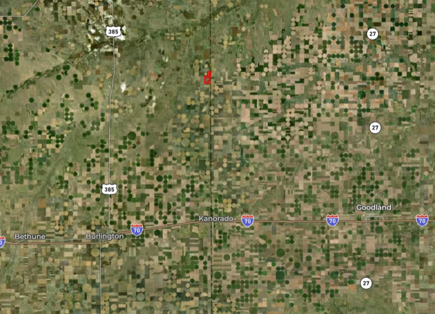 Tillable Cropland Parcel on Colorado/Kansas Border with a Wind ...