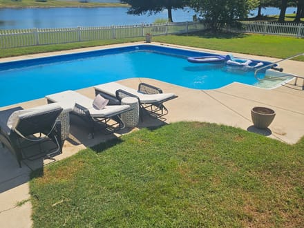 Dexter Home Pool and Lake view