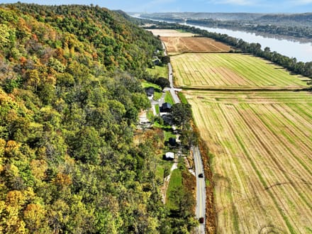 53-Acre Switzerland County Paradise | Home, Barn, Tillable Ground, Ohio River Frontage & Private Boat Ramp