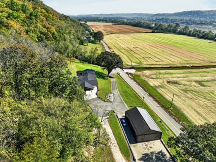 53-Acre Switzerland County Paradise | Home, Barn, Tillable Ground, Ohio River Frontage & Private Boat Ramp
