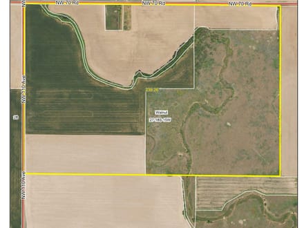 LIVE & ONLINE AUCTION - Tract 3 of 5 - 237.5+/- Acres In Barton County Kansas