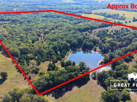 80 Acres with 2-Acre Stocked Fishing Pond & Hunting Cabin