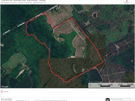 Varnville Hunting & Recreational Land Hampton Co, SC