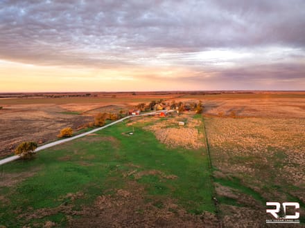 "Country Living" Family Home On 11 Acres With Outbuildings In Rooks County, KS Near Webster Lake