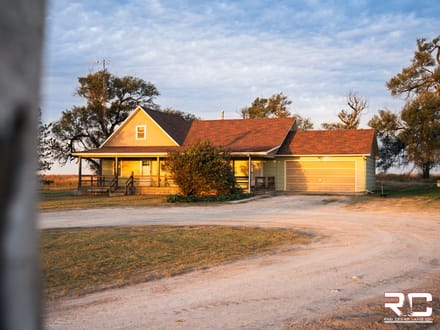 "Country Living" Family Home On 11 Acres With Outbuildings In Rooks County, KS Near Webster Lake