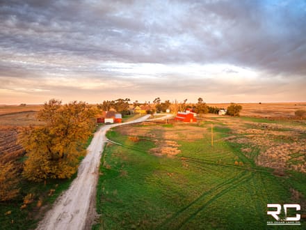 "Country Living" Family Home On 11 Acres With Outbuildings In Rooks County, KS Near Webster Lake