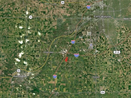 146.56 +/- ACRES - HAMILTON RD ROANOKE, IN - ALLEN COUNTY - LAND FOR SALE