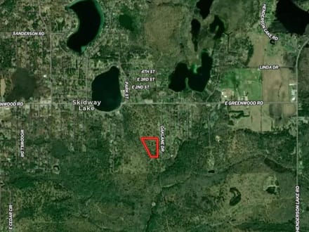 6.96+/- Acre Recreational Vacant Lot Near Skidway Lake Ogemaw Co MI