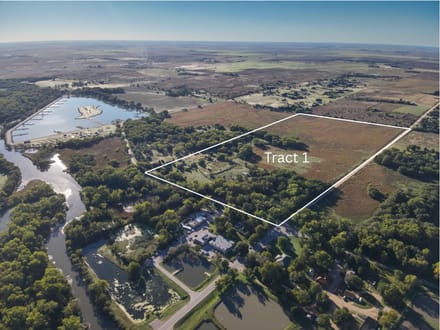 Auction! 169+/- Acres with Custom Lake-View Home, Hunting, and Development (Selling in 4 Tracts) Pratt County, KS