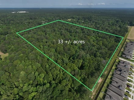 33 +/- Secluded Wooded Acres - Approx 15 miles from The Woodlands TX