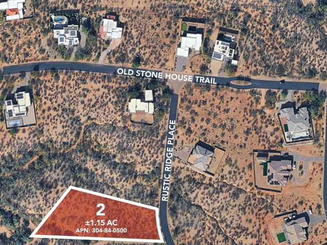 ±1.15 AC Rare Custom Home Lot in Stone House