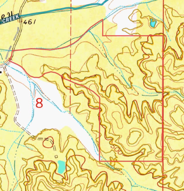 Topo Map Attala 114