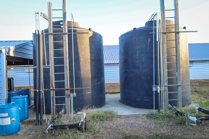 Waterstoragetank