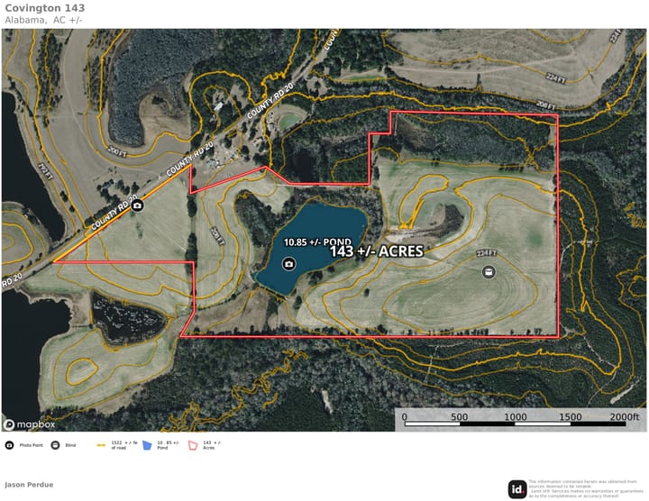 Covington 143 Al Map Contour Lines