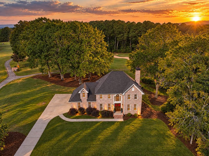 Front Sunset Drone