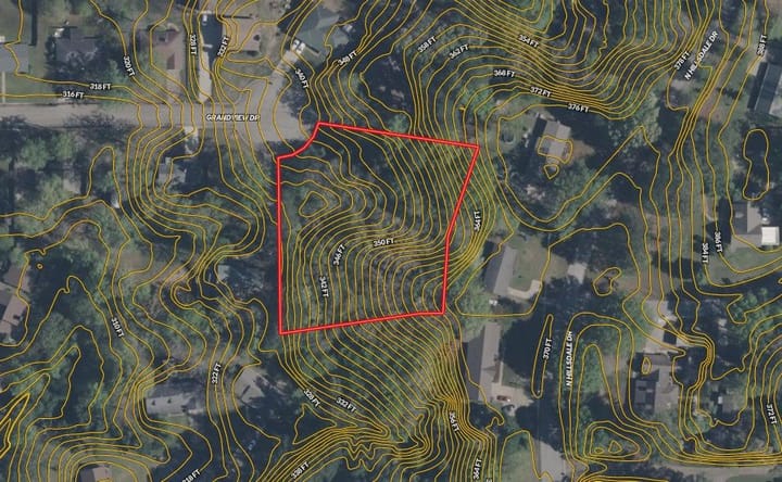 Harden Aerial Contour Screenshot