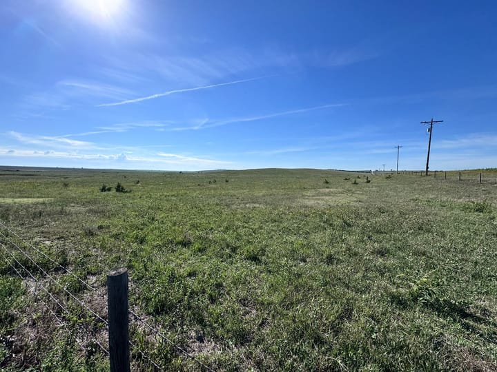 Foreground Fence And Distant Power Poles Ranch For Sale Nebraska Stevens Dawson County Nebraska 477 Stevens Dawson County