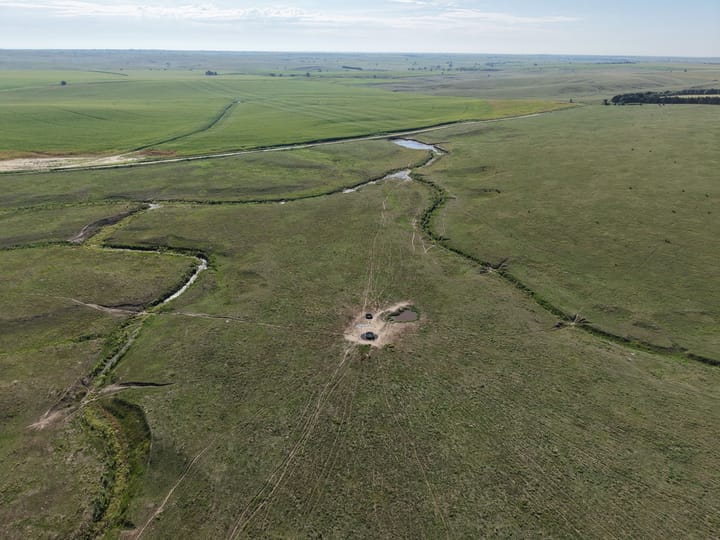 Winding Drainage Channels Watering Holes Ranch Nebraska Stevens Dawson County Nebraska 477 Stevens Dawson County