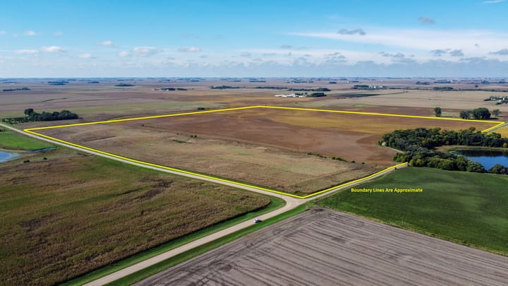 Third aerial view with boundaries