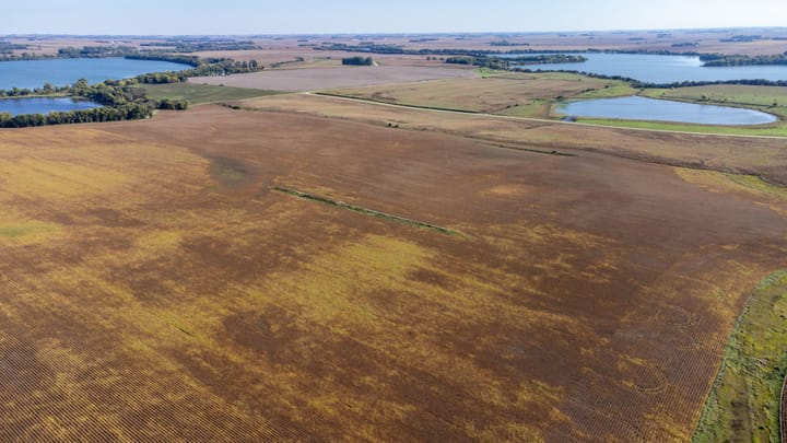 Aerial view of the field location