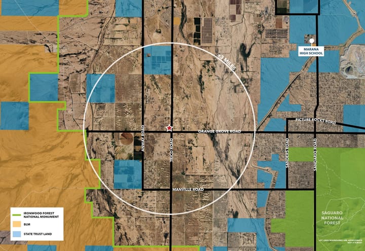 15 Ac 6515 N Trico Road Zoom Out