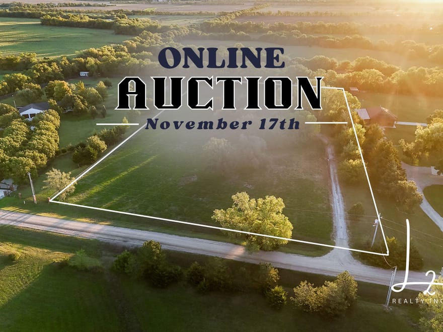 Home on Acreage Auction near Derby