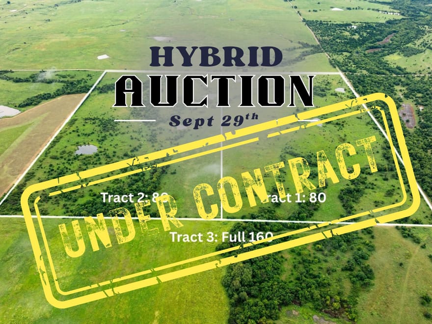 160 Acres of Grass, Water, and Wildlife –  in Chautauqua County, KS – Selling at Auction Sept. 29