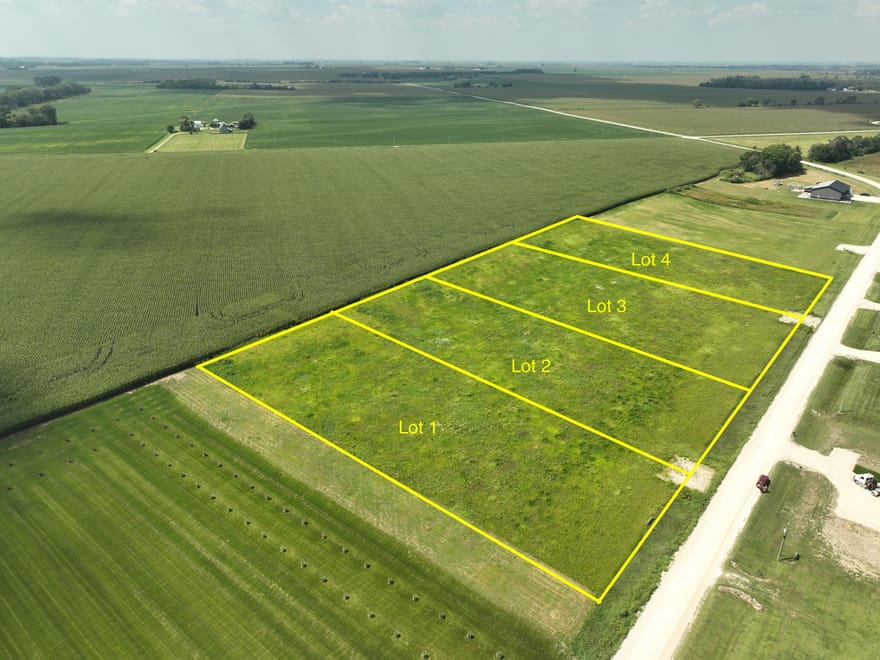 4 LOTS - 2+/- Acre Lots Floyd County, IA