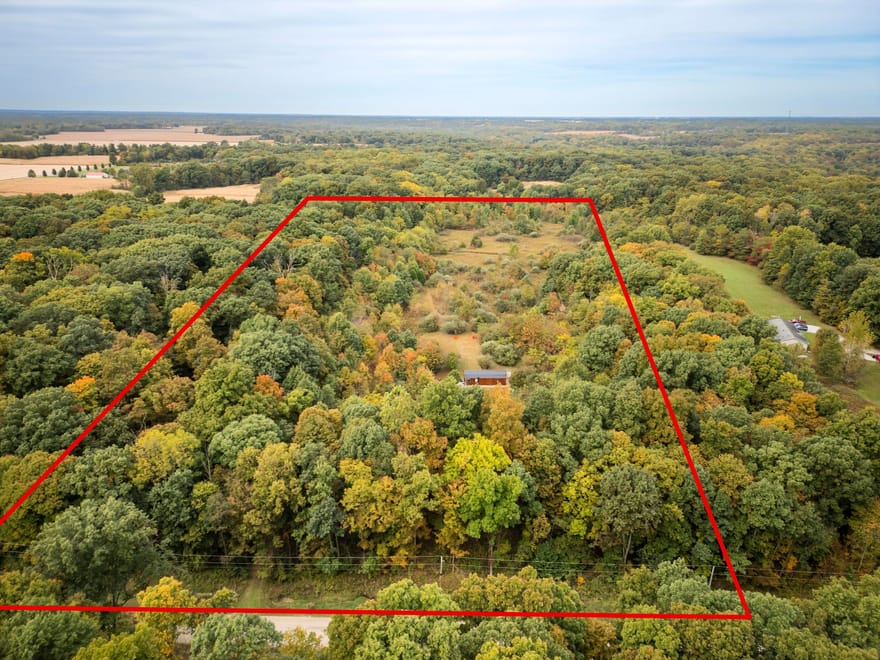 10 Acres with lofted cabin in Fountain County 