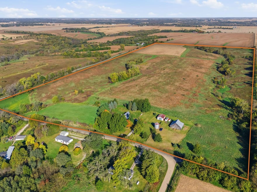 Mercer County, Illinois 80 Acres of Land for Sale with Home
