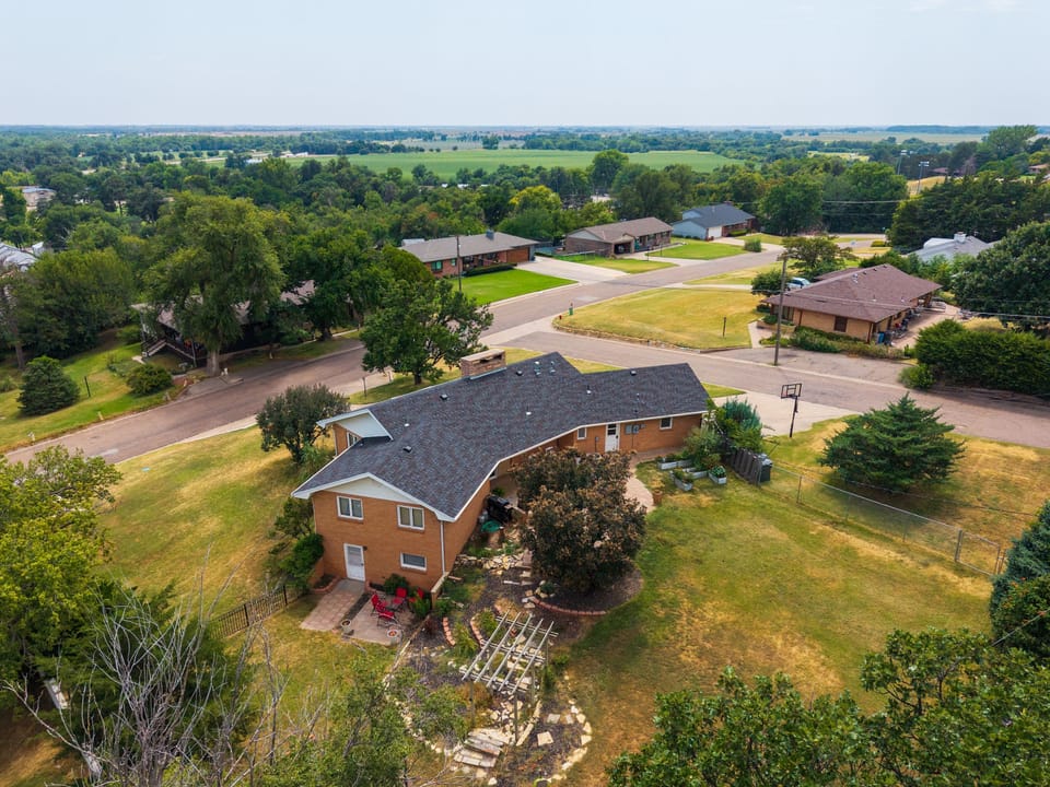 5 Bedroom 3 Bathroom Brick Home With Spectacular View In Larned, KS