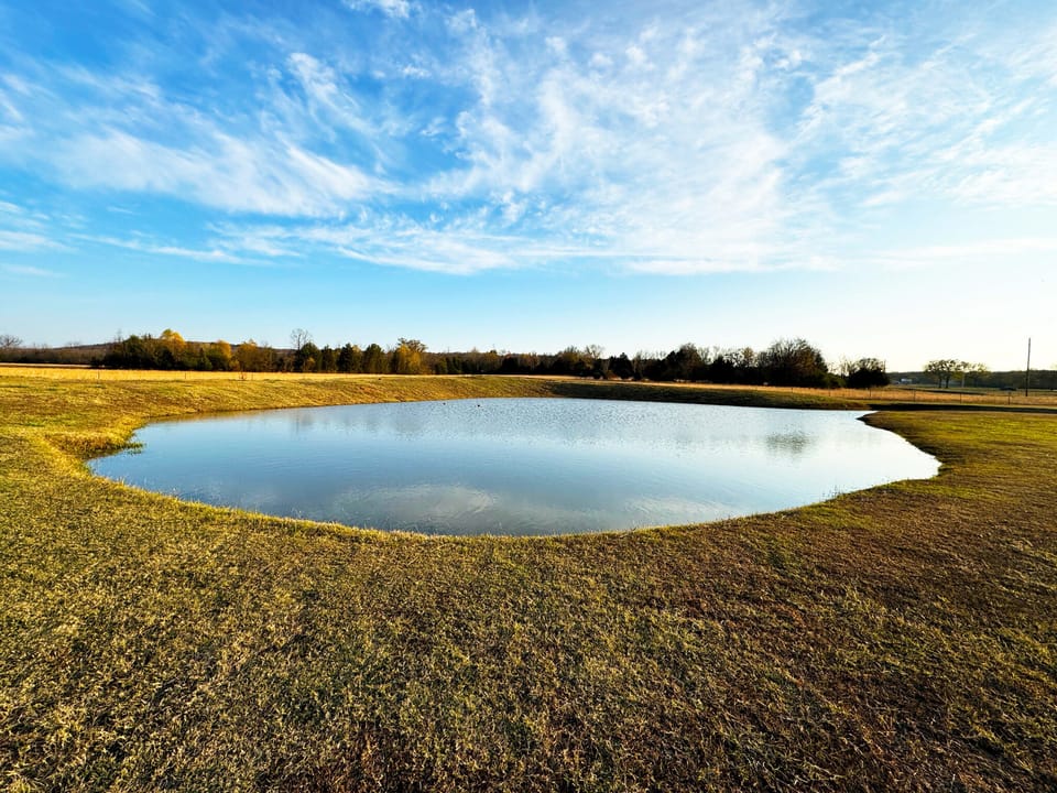 Country Home with Pond